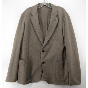 Armani Sport Coat 44 Taupe Collezioni Blazer Wool Unstructured NEW